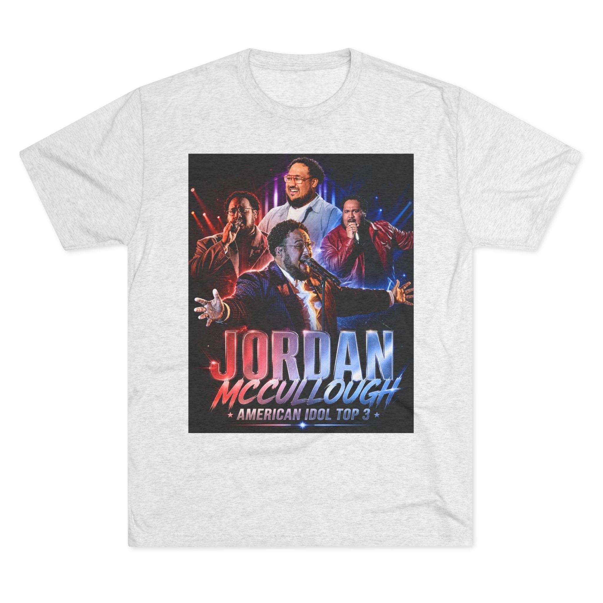 Jordan McCullgough 'Top 3' Fan Shirt Idol Tee, Vintage Concert Style