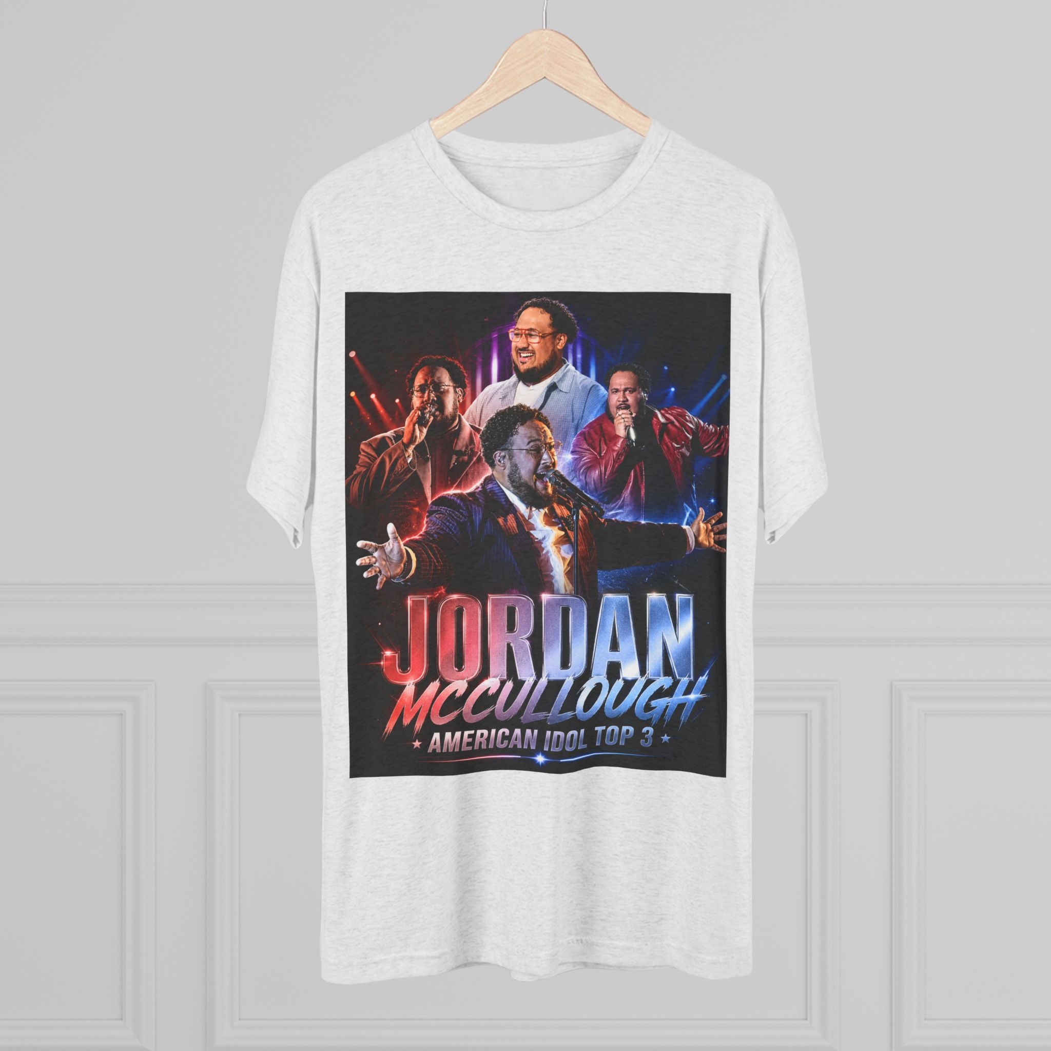 Jordan McCullgough 'Top 3' Fan Shirt Idol Tee, Vintage Concert Style